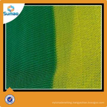 Green Plastic safety warning netting for construction usage